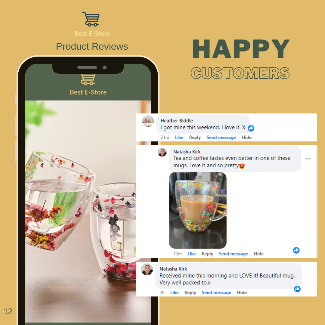 🌼 The Most Beautiful Glass Cups 🌼
Handcrafted, Elegant & Gift-Worthy