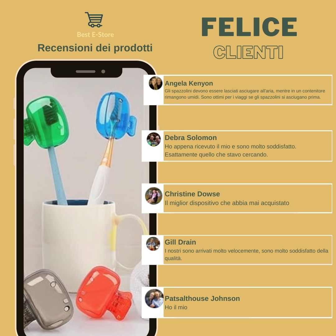 🎒 Protezioni Portatili Spazzolini Denti: Compagni Viaggio Colorati Igienici 🌟