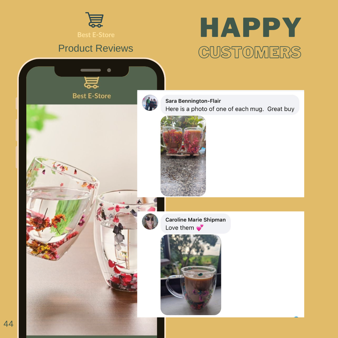 🌼 The Most Beautiful Glass Cups 🌼
Handcrafted, Elegant & Gift-Worthy
