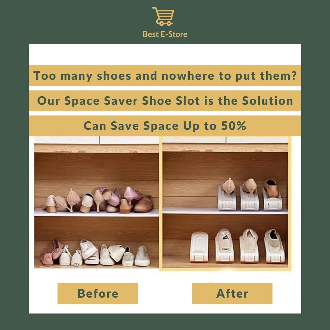 🌟 Space-Saving Shoe Storage Solution: Double Your Storage - Exclusive Buy 1, Get 1 FREE Offer 🌟