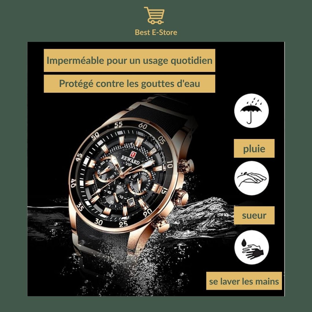 ⭐ Montre Homme Premium : Design Élégant, Confort Exceptionnel & Idée Cadeau Parfaite 🎁