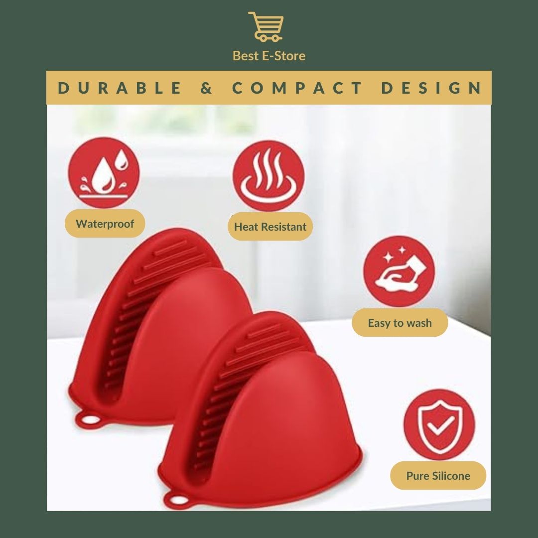 ProHeat Silicone Oven Gloves: Master the Heat with Non-Slip Precision