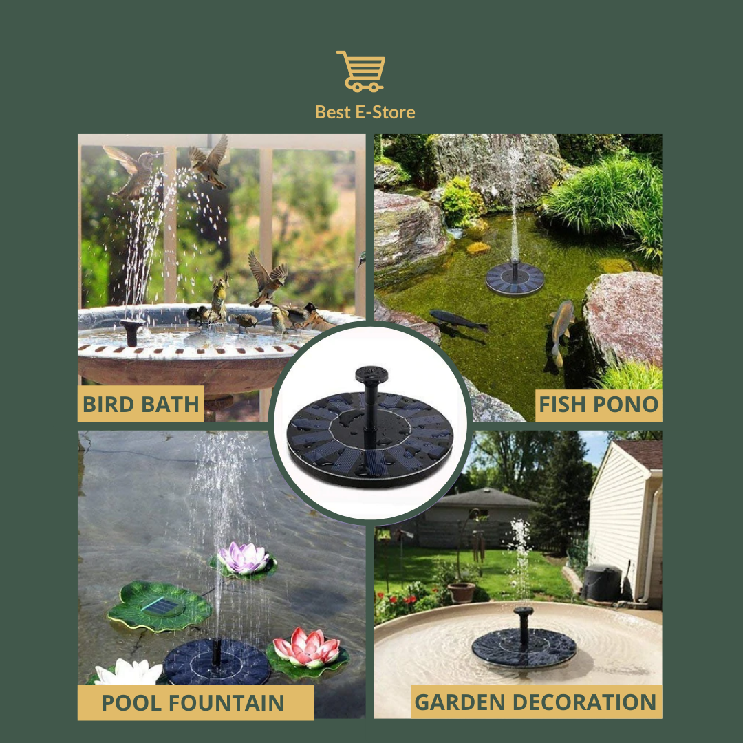 The New Advanced Solar Powered Fountain