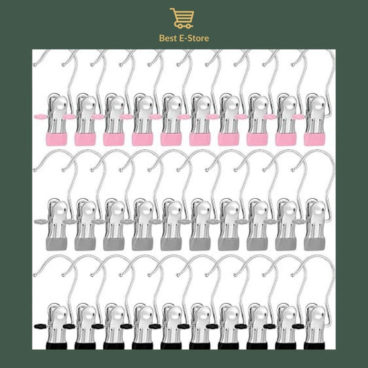 💼 Durable Elegance: Upgrade Your Hanging Experience with Our Portable Metal Hanging Clips