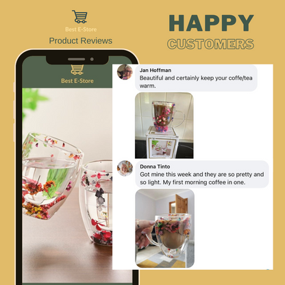 🌼 The Most Beautiful Glass Cups 🌼
Handcrafted, Elegant & Gift-Worthy