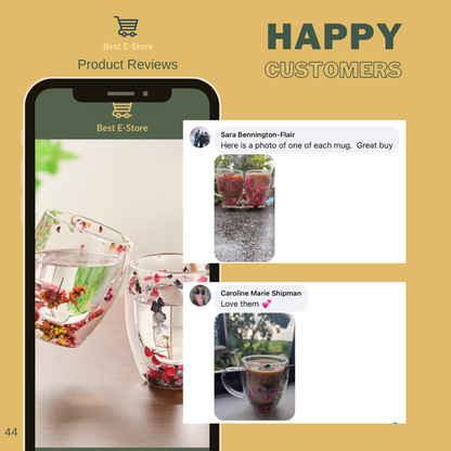 🌼 The Most Beautiful Glass Cups 🌼
Handcrafted, Elegant & Gift-Worthy
